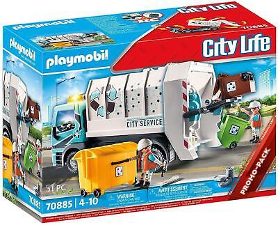 Playmobil Basura Camión 70885 Con Luz Intermitente Bin Niegan Basura Furgoneta