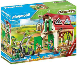 Playmobil País 70887 Granja con Pequeño Animal Crianza Tractor Y Establo características