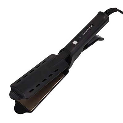 Herramienta de peluquería profesional con plancha plana para todos los estilos de cabello para rizos para alisar(220V, European standard)