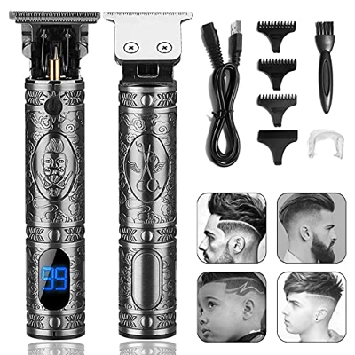 Maquina Cortar Pelo Profesional, Maquina de Afeitar Cortapelos hombre Cortadora de Pelo Inalámbrico Recortadora de Barba para Hombres, Carga USB, Pant