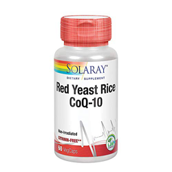 Solaray Red Yeast Rice + CoQ-10 | Con Niacina para un mayor apoyo a la salud cardiovascular | Sin Gluten | Apto Para Veganos | 60 VegCaps características