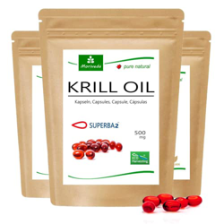 MoriVeda® Superba Premium Krill Oil, 180 cápsulas con revolucionario aceite Omega 3, astaxantina esterificada, antioxidantes y vitaminas I Certificado en oferta