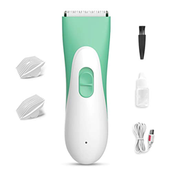 SONARIN Silencioso Cortapelos Para Bebé,Maquina Cortar Pelo para Bebe,Recargable por USB, Resistente al Agua, Peines Guía, con Safe Ceramic Blade(Verd características