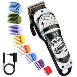 BESTBOMG Máquina Cortar Pelo Profesional Cortapelos Hombre Corte Pelo, Hair Trimmer Batería 2000mah - 5500rpm Barbero Motor Fuerte, 2 Velocidades,8 Gu características