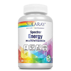 Solaray Spectro Energy! Multi-Vita-Min | Ingredientes Verdes, Base Herbaria y Mezcla de Enzimas Digestivas | Apto Para Veganos | 120 VegCaps características