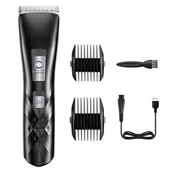 Babacom Maquina Cortar Pelo Profesional, Cortapelos Hombre Recargable Inalámbrico, Cortadora de Pelo Recortadora Barba Impermeable con Pantalla LED &  características