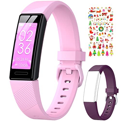 DIGEEHOT Pulsera Actividad Inteligente para Niños Niñas, Reloj con Impermeable IP68 Podómetro Monitor de Sueño / Pulso Cardiaco, Contador de Calorias,