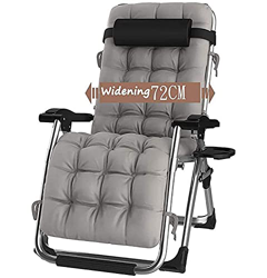 HFAFRZ De Gran TamañO Patio Sillas Reclinables por Gente Pesada Silla Sun Lounger Zero Gravity por Exterior CáMping Viaje Sillas PortáTiles con Almoha características