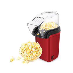 Máquina De Palomitas, DEECOZY, Máquina Para Hacer Palomitas, Palomitero Vintage, Placa Antiadherente, Saludable Menos Grasa, 1200w Rojo [clase De Efic características