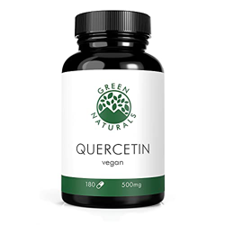 Quercetina (180 cápsulas de 500mg) - Producción alemana - 100% Vegano y sin aditivos características