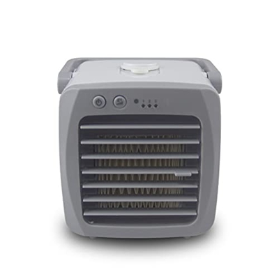 Salangae Salangae Mini Air Cooler 2 en 1 Espacio Personal Air Cooler Desk Fan, Mobile Air Aire Acondicionado Radiador evaporativo 3 Velocidades Humidi