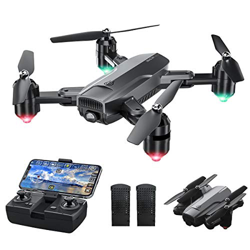 Dragon Touch Drone Plegable con Cámara 1080P HD Avión con WiFi FPV Control Remoto RC Quadcopter Drone para Adultos Niños Principiantes Modo sin Cabeza características