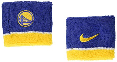 NIKE NBA Wristbands-GS Warriors Muñequera, Unisex Adulto, bluyel, Talla Única