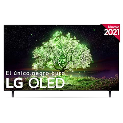 LG OLED OLED55A1-ALEXA 2021-Smart TV 4K UHD 139 cm (55") con Inteligencia Artificial, Procesador Inteligente α7 Gen4, Deep Learning, 100% HDR, Dolby A