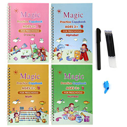 Escritura de caligrafía para niños, Cuaderno mágico, Libro de caligrafía para niños, Caligrafía mágica, Práctica de escritura mágica para niños, Libro en oferta