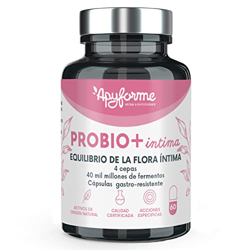 Probio+ Intima - Probióticos Mujer Flora íntima - Hasta 40 Mil Millones de UFC/día - 4 Cepas de Lactobacillus Reuteri, Rhamnosus Crispatus y Acidophil en oferta