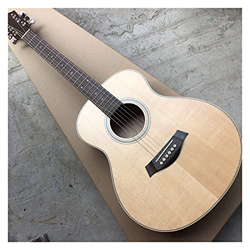 Baimelong 36 Pulgadas Cuerpo Arqueado Guitarra Acústica 36"Viajes De Guitarra Eléctrica Acústica BAIMENGLONG (Color : Guitar, Size : 37 Inches) en oferta