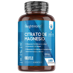 Citrato de Magnesio 740mg, 180 Cápsulas Vegano - 220mg de Magnesio Puro de Alta Biodisponibilidad, Suministro para 6 Meses, Reduce Cansancio y Fatiga, características