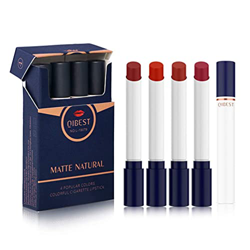 Cremoso Cigarretes Set de pintalabios mate, 4 tonos maquillaje terciopelo cosmético hidratante suave barra de labios (B) precio