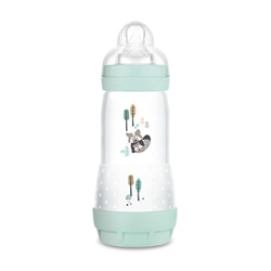 Mam Easy Start - Biberón anticólica autoesterilizante con tetina Mis 3, 4 meses + 320 ml, color azul características