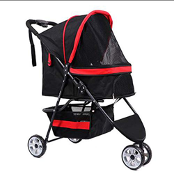 Carrito mochila carroperro pequeño Viaje Del Perro Del Cochecito De Niño Del Gato Hacia Fuera Buggy Plegable Cesta Grande Del Basculador Espacio No De precio