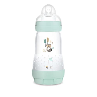 MAM Biberon Easy Start Anti-Colic, con base ventilada autosterizante, Biberón con tetina de silicona SkinSoftTM extra suave, edición limitada 2 meses,