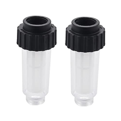 Heritan 2 filtros de filtro de agua para limpieza de alta presión para manguera de jardín para K2-K7 en oferta