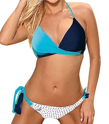 Bikini Mujer Push Up con Relleno Conjuntos Brasileño Sexy Traje de BañO Push-up Ropa de Playa Dos Piezas