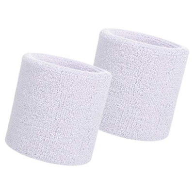 HANERDUN 2 Pzs Muñequera Deportiva Deportes Sweatband Suave Espesar Algodón Tenis Gimnasia Fútbol Baloncesto Correr Deportes Atléticos