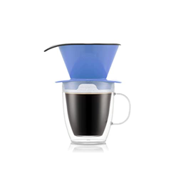 BODUM K11872-448SSA-Y21 POUR OVER Gotero de café y taza doble pared, 0,3l precio