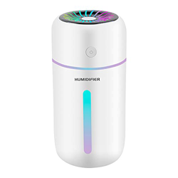 Humidificador 300ml, Coche Humidificadores de Aire con Cobrable USB para Habitaciones Bebés, Dormitorios, Oficinas, Función de luz Nocturna y Apagado  características