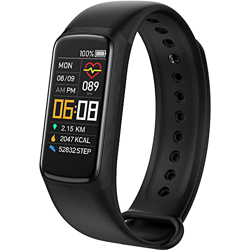 Smartwatch,Pulsera Actividad Inteligente,Fitness Tracker con Monitor de Frecuencia Cardíaca/Presión Arterial/Oxígeno y Sueño,Contador de Calorías,Impe precio