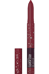 Maybelline New York Superstay Ink Crayon Zodiac - Pintalabios mate de larga duración, edición limitada, Tono 55 Make it Happen, Géminis características