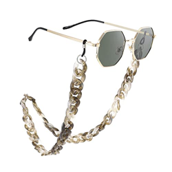 Bohend Gafas de sol de moda Cadena de gafas de sol Mujeres Gafas de acrílico Accesorios para gafas y gafas de sol (gris) en oferta