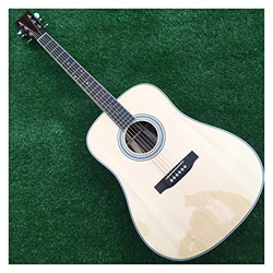 WANANNIGHT Guitarra electrica Líneas de Espalda 41 Pulgadas Guitarra acústica Spreson Spruce Top Acústica Guitarra eléctrica Solid Top eléctrico acúst en oferta