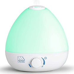 MOLTO| Humidificador Ultrasónico de Vapor Frío con Difusor de Aceites Esenciales 2L| Luz LED Multicolor| Excelente para Cualquier Zona del hogar con 2 características