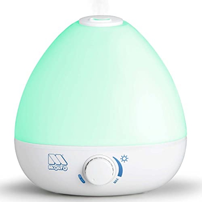 MOLTO| Humidificador Ultrasónico de Vapor Frío con Difusor de Aceites Esenciales 2L| Luz LED Multicolor| Excelente para Cualquier Zona del hogar con 2