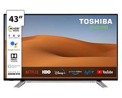 Toshiba TV 43UA2B63DG 4K HDR Smart TV Android de 43" Ultra HD (3840 x 2160), Chromecast y Google Assistant Integrados en oferta