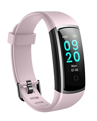 ASIAMENG Reloj Deportivo Hombres Mujeres Podómetro Presión Arterial Reloj Deportivo Monitor de frecuencia cardíaca Pulsera Inteligente IP68 Contador d