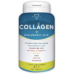 COLAGENO HIDROLIZADO 2000MG - 240 TABLETAS | Colageno con Acido Hialuronico | Colágeno, Ácido Hialurónico, Coenzima Q10, Vitamina C, Biotina y Zinc pa características