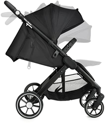 Moby-System Cochecito de bebé Nadia con ruedas giratorias de 360 grados, silla de paseo con maleta, para niños de hasta 15 kg, cesta de la compra gran precio