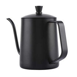 Alvinlite Pour Over Kettle Tetera de café de Acero Inoxidable con Cuello de Cisne Cafetera Negra 550Ml/18.5Oz características