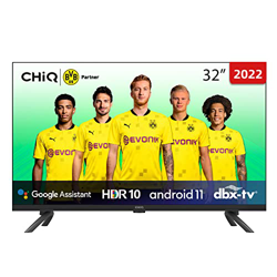 CHiQ L32G7L, Smart TV 32 Pulgadas (80cm), Televisor con Android 11, Frameless TV, Netflix, Prime Video, Youtube, HDR10, 2.4/5G Wi-Fi, Bluetooth5.0, Ch en oferta