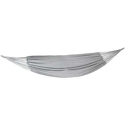 Hespéride Hamaca Colgante (Soporte) Modelo Yaqui 200 x 150 cm Perla, Gris Claro