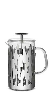 Alessi Barkoffee BM12/8 - Cafetera a Filtro-presión en Acero Inoxidable 18/10, Pulido