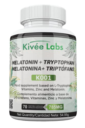 Kivéelabs Melatonina pura 1,9 mg - Triptófano 575 mg - vitaminas para el cansancio - vitamina b6 - pastillas para dormir - apto para veganos sin OMG - precio