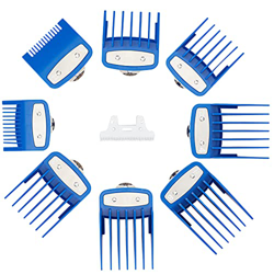 NICENEEDED 9Pcs Profesional Cortapelos Guards Guards Peines, Guías de Corte de la Cortadora de Cabello Azul, Juego de Protectores de Repuesto de Wahl  precio