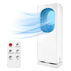 Ventilador sin Aspas, BITOWAT Ventilador de Torre Silencioso con Aire Purificado, Oscilación de 90°, 3 Velocidades, 8 Horas de Temporizador en oferta