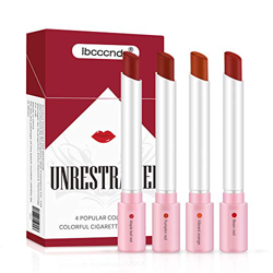 Pintalabios Mate en Forma de Cigarrillo, Barra de Labios Suave Hidratante de 4 Rojos, Lápiz de Labios Líquido Impermeable Duradero, Lápices de Maquill precio