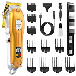 Maquina Cortar Pelo Profesional, PAMKER Maquina Cortar Pelo Inalámbrica USB Recargable Recortadora de Barba Electrico para Familia Peluqueros, Recorta precio